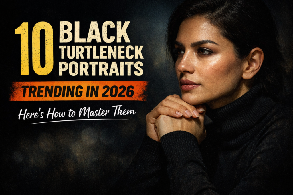 10 Black Turtleneck Portraits Trending in 2026 – Here’s How to Master Them