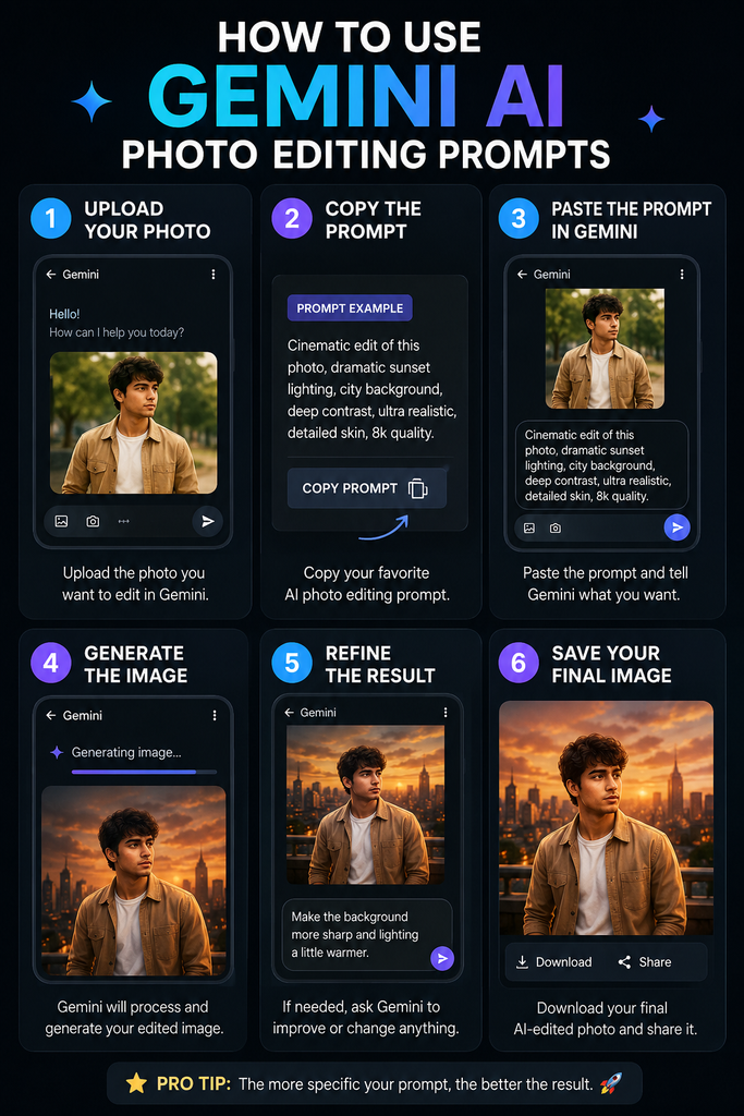 How to Use Gemini AI Photo Editing Prompts