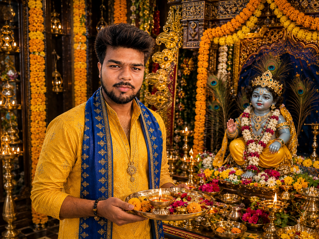 Krishna Janmashtami AI Photo Editing Prompts