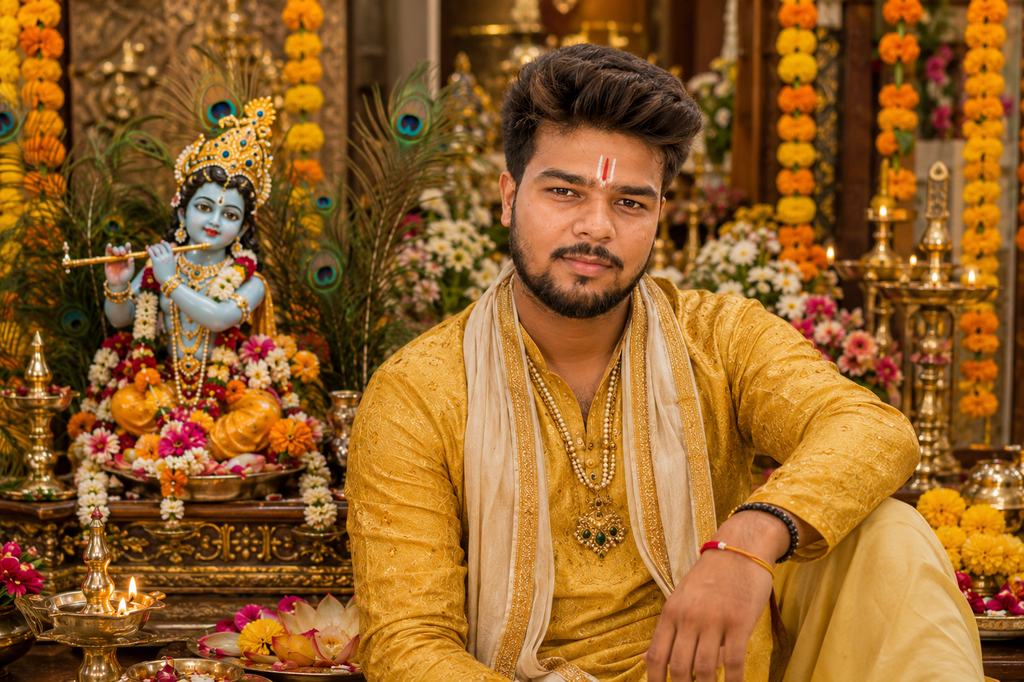 Krishna Janmashtami AI Photo Editing Prompts