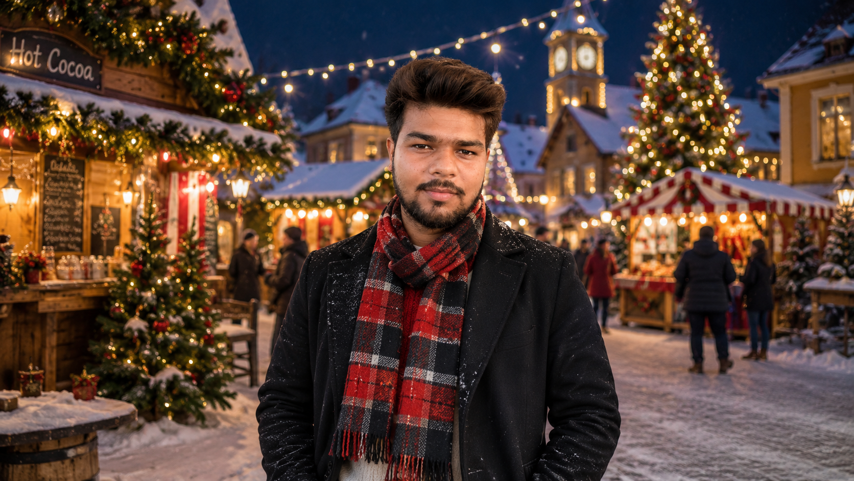 Christmas Village Scene