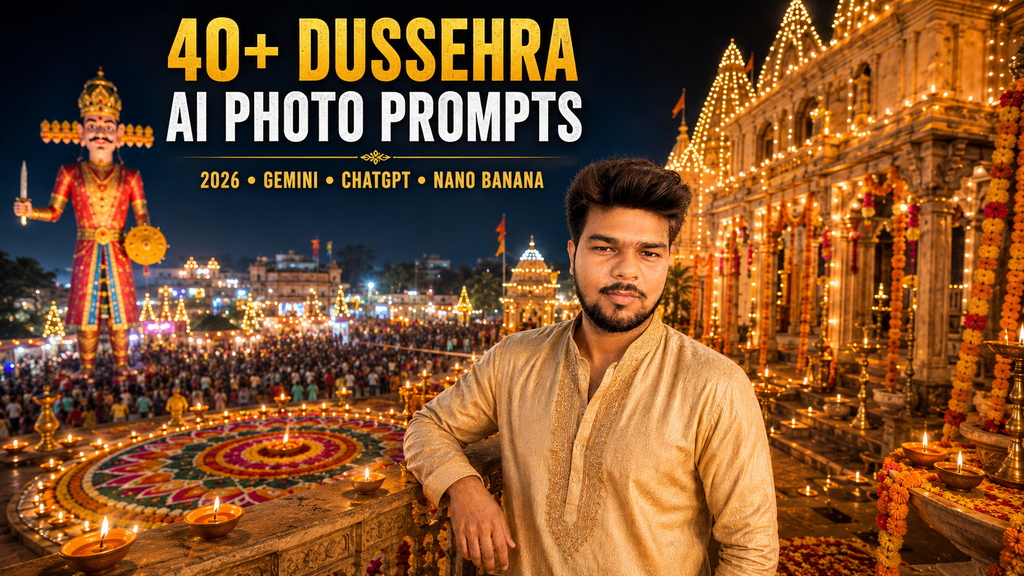 40+ Best Dussehra AI Photo Editing Prompts 2026 for Gemini, ChatGPT & Nano Banana